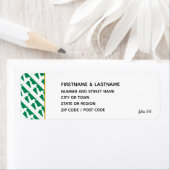 NIGERIAマップエレガントステッカー差出人住所ラベル ラベル (インサイチュ)