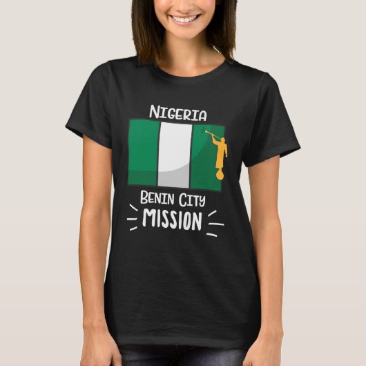 Nigeria Benin City Mormon LDS Mission Missionary Tシャツ (正面)