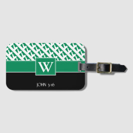 NIGERIA Christian John 3:16 Monogram Naija ラゲッジタグ