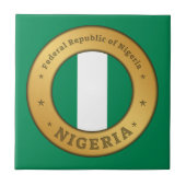 Nigeria Flag Badge タイル (正面)