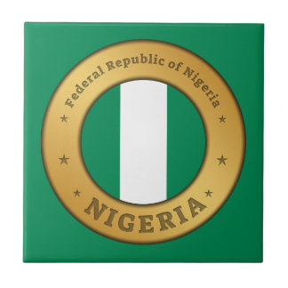 Nigeria Flag Badge タイル