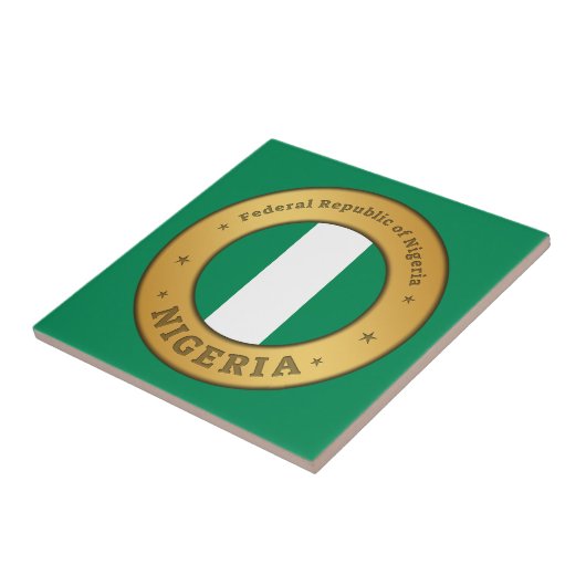 Nigeria Flag Badge タイル (側面)