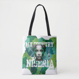“Nigeria-Inspired Tote Bag – Celebrate Culture & I トートバッグ