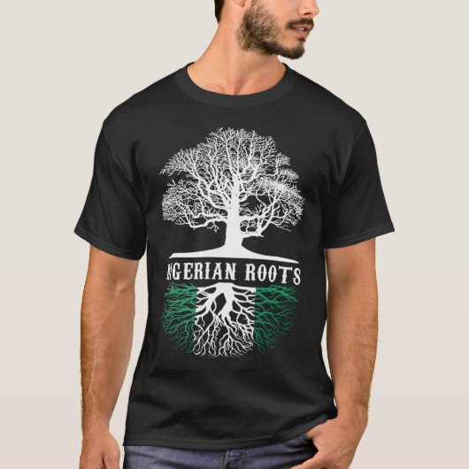 Nigeria Nigerian Africa Proud Tree Love Tシャツ (正面)