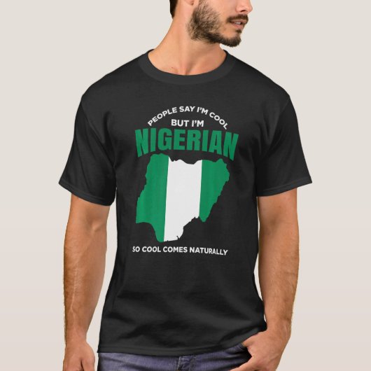 Nigeria Pride Nigerian African American Nigerian R Tシャツ (正面)