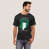 Nigeria Pride Nigerian African American Nigerian R Tシャツ (正面フル)