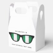 Nigeria Shadesカスタムテキストと色の好意ボックス フェイバーボックス (オープン)