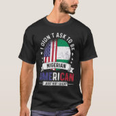 Nigerian American Countries Flags Pride Nigeria Fl Tシャツ (正面)