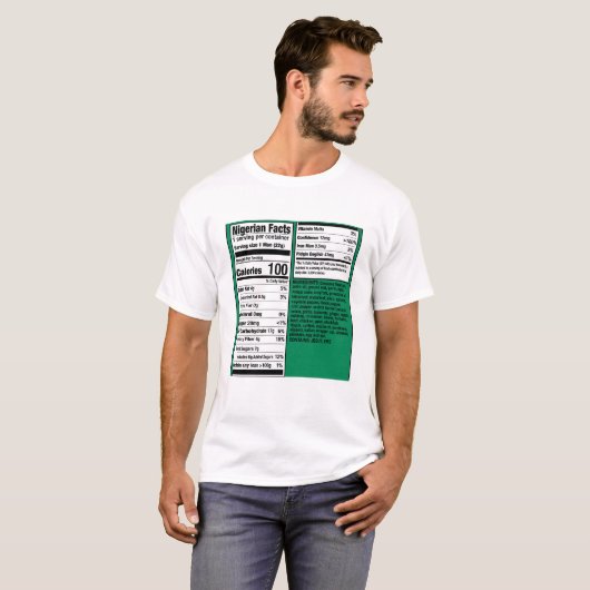 Nigerian Men Facts - Nutritional  Tシャツ (正面フル)