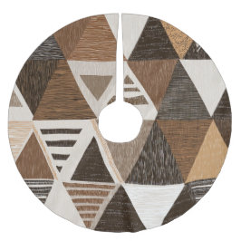 Nigerian patterns on a triangles background ブラッシュドポリエステルツリースカート