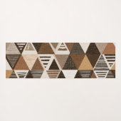 Nigerian patterns on a triangles background ヨガマット (裏面(横))