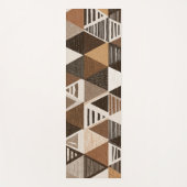 Nigerian patterns on a triangles background ヨガマット (正面)