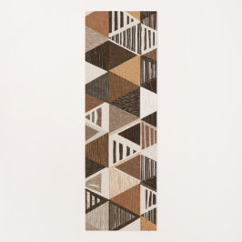 Nigerian patterns on a triangles background ヨガマット