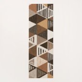 Nigerian patterns on a triangles background ヨガマット (裏面)
