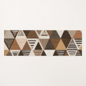 Nigerian patterns on a triangles background ヨガマット (正面(横))