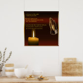 NIght時間祈りの言葉ポスター ポスター (キッチン)