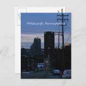 Night秋オンPittsburgh, PA ポストカード (正面/裏面)