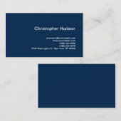 Night ユニーク Blueバックグラウンスタイリッシュド名刺 名刺 (正面/裏面)