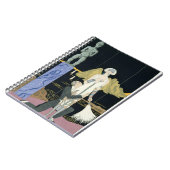 Night 1925年(pochoirのプリント) ノートブック (左側)