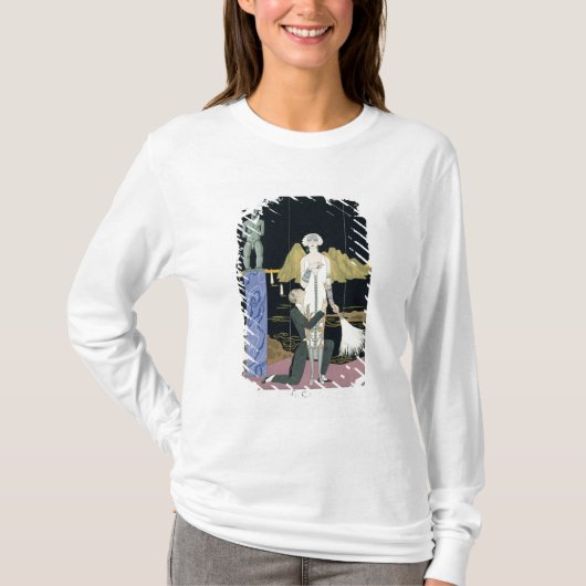 Night 1925年(pochoirのプリント) tシャツ (正面)