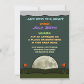 Night and Dayバースデーパーティ招待状 招待状 (裏面)