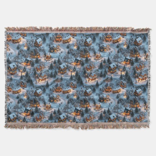 Night Before Christmas - Twilight Serenity  スローブランケット (正面)