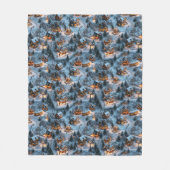 Night Before Christmas - Twilight Serenity  フリースブランケット (正面)