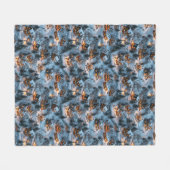 Night Before Christmas - Twilight Serenity  フリースブランケット (正面(横))