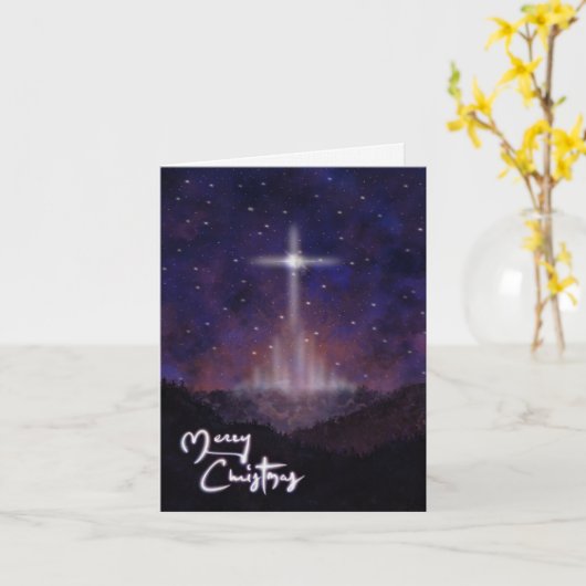 Night Before Chrstmas Card 4x6 カード (黄色い花)