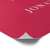 NIGHT BEFORE summer red magentaリハーサルディナー ポスター (角)