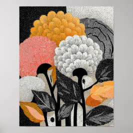 Night Bloom #7 = 4x5 デジタルダウンロード ポスター