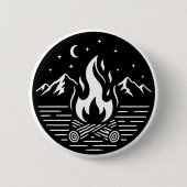 Night Campfire Adventure Pin 缶バッジ (正面)
