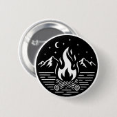 Night Campfire Adventure Pin 缶バッジ (正面&裏面)