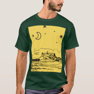 NIGHT CASTLE CRESCENT MOON Tシャツ