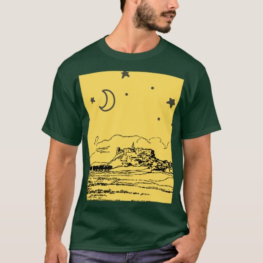 NIGHT CASTLE CRESCENT MOON Tシャツ (正面)