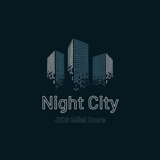 Night City  JKG Miel Doré Tシャツ