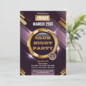 Night Club Party Invitation Template  (スタンド正面)