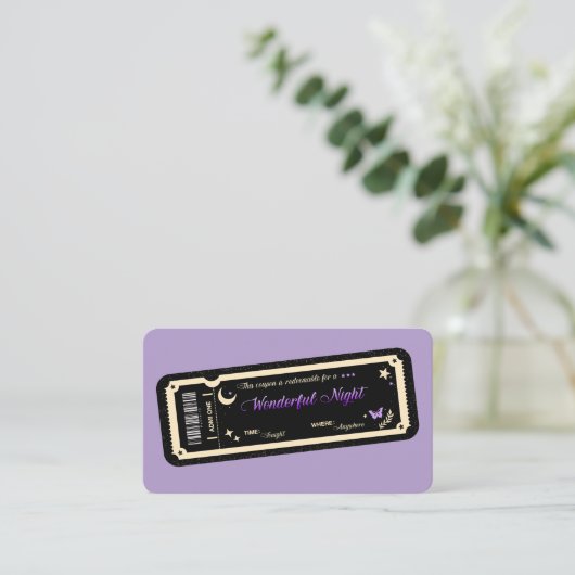  Night coupon 名刺 (スタンド正面)