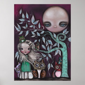 Night Creatures Owls ポスター