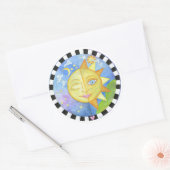 Night & Dayステッカー ラウンドシール (封筒)