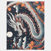 night dragon blanket フリースブランケット (正面)