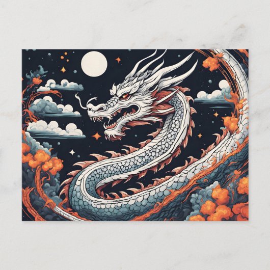 night dragon postcard ポストカード (正面)