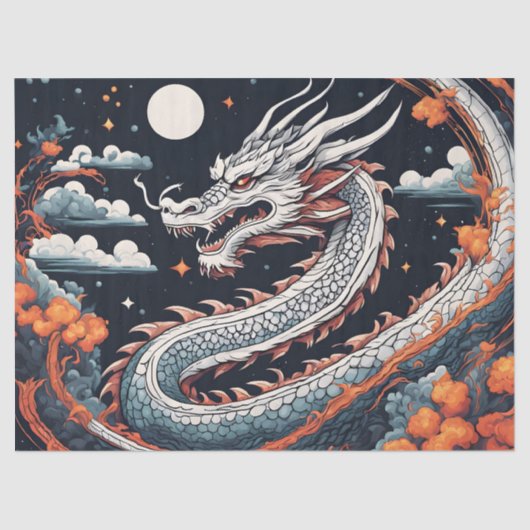 night dragon tissue paper 薄葉紙 (正面)