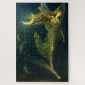 Night Fairy Riding On A Shooting Star Fantasy Art ジグソーパズル (縦)