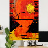 Night Falls ポスター (ホームオフィス)