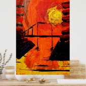 Night Falls ポスター (キッチン)