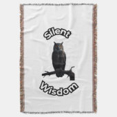  **Night Forest Owl – Realistic Nocturnal Owl Illu スローブランケット (正面縦)