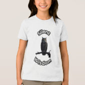 **Night Forest Owl – Realistic Nocturnal Owl Illu トライブレンドTシャツ (正面)