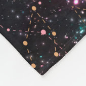 Night Galaxy Space PrintSeamless Pattern in Repeat フリースブランケット (角)