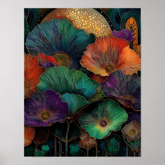 Night Garden on Venus #8 - 4x5 Digital Download ポスター (正面)